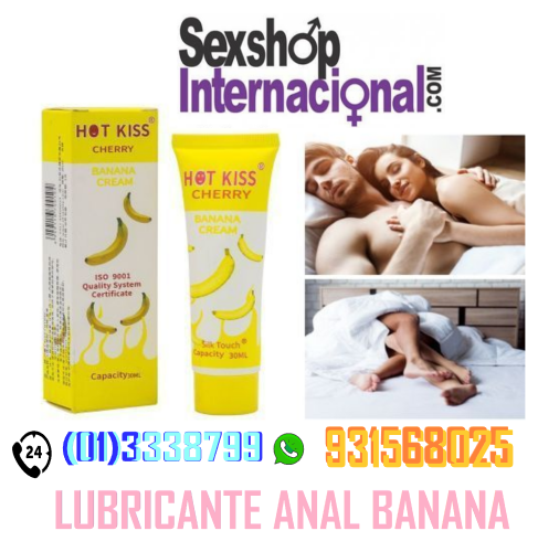 HOT KIS BANANA LUBRICANTE ANAL CON SABOR SEXSHOP PTE PIEDRA 931568025